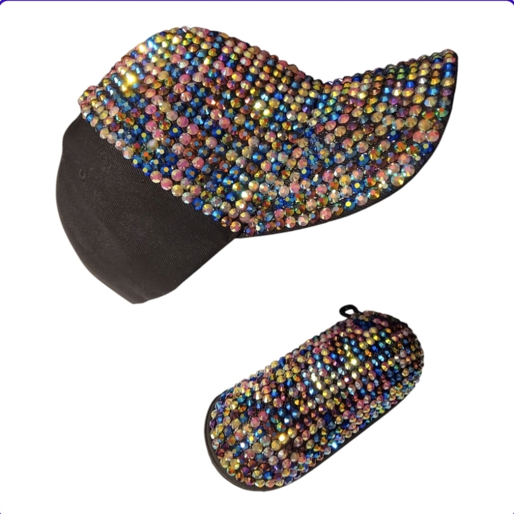 Rhinestone Cap and Case Set